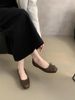 Ladies' Square Toe Shallow Mouth Single For Women 2025 Spring And Autumn New French Evening Style Gentle Fairy Flat_vogvips.com