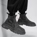 Autumn British Style New Versatile Black Thick-Soled Height-Increasing Work Martin Boots Men's Trendy Shoes_vogvips.com