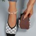 2025 Summer New Soft Comfortable One Step Stepping Large Women's Casual Single Shoe Round Head Flat Bottom Shallow Mouth_vogvips.com