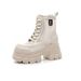 Thick-soled Hollowed Martin Boots Hollowed Breathable Mesh Boots Punched Hole Martin Boots Height-increasing Women's Boots_vogvips.com