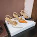 Studded High Heels Rivet Strap Sandals Thin Heel Pointed Toe Soft Leather Black Versatile Sexy Fashion Women's Shoes_vogvips.com