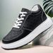 Thick-soled Heightening Board Shoes Men's Invisible Inner Heightening Shoes Cowhide Hollow Breathable Leisure Sports_vogvips.com