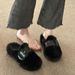 Closed-Toe Furry For Women, Autumn And Winter Outdoor Wear, 2025 New Trendy Thick-Soled Platform Home Fuzzy Cotton_vogvips.com