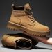 European Warm Series Autumn Winter New Men's Yellow Martin Outdoor Safety Shoes Fashion Versatile Non-Slip Work Boots_vogvips.com
