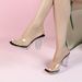 69192-7 New Korean-style Runway Model Shoes, Flat Heel, Sexy Transparent Platform High-heeled Slippers For Women_vogvips.com