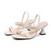 Huidong Women's Summer New European And American Style High Heel Sandals With Rhinestone Buckle Design, Niche Simple_vogvips.com