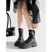 2025 Vintage Short Tube Slouch For Women 2025 Autumn Winter New Fashion Versatile Slimming Casual Melad Non-Slip Martin Boots_vogvips.com