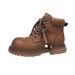 2025 Platform Martin For Women 2025 Autumn New Fashion Versatile Petite Non-Slip British Style Ugly Cute Yellow Boots_vogvips.com