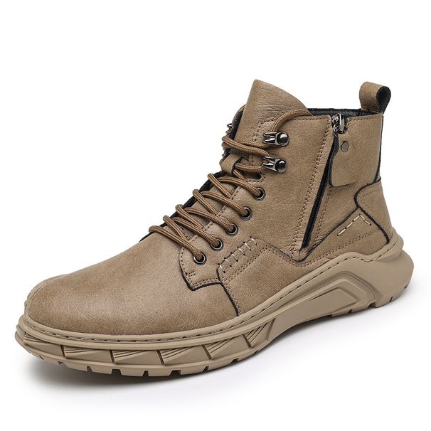 Martin Boots Men's Shoes High-top Tooling Boots Men's Mid-top Trendy Leather Boots Men's Thick Soles_vogvips.com