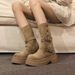 ShoeVault Brown Two-Way Motorcycle Martin 2024 Autumn Winter New Thick-Soled Height-Increasing Melad Short Boots For Petite Women_vogvips.com