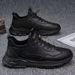 Men's Summer New Breathable Chef Sho, Trendy Versatile Thick Soled Leather Surface, Sports And Leisure Running Dad_vogvips.com