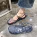 Trendy Crystal Women, Suitable For Summer Outings, Versatile, Hollowed-out, Breathable, Non-slip, Durable Plastic Mom_vogvips.com