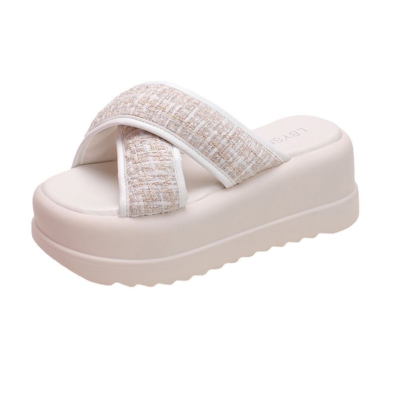 Round Toe New Summer Thick Sole Women's Platform Outdoor Fashion Beach Casual Shoes Sports Sandals Trendy_vogvips.com