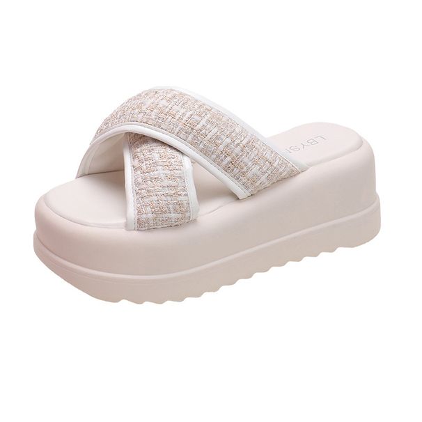 Round Toe New Summer Thick Sole Women's Platform Outdoor Fashion Beach Casual Shoes Sports Sandals Trendy_vogvips.com
