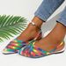 Foreign Trade With Mesh And Hollowed-out Design, Closed-toe Sandals, Beach Slippers, Colorful Large-size Pointed-toe_vogvips.com
