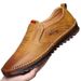 Soft Sole Waterproof Slip-On Casual Business Leather Versatile Driving Men's Shoes Loafers_vogvips.com
