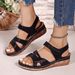 2025 New Large Casual Fish Mouth Roman Style Exterior Velcro Slope Heel Thick Bottom Sandals For Women_vogvips.com