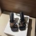 French Chic Criss-cross Leopard Print Stiletto Thong Sandals - New Summer High Heel Open-toe Mules_vogvips.com