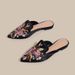 Women’s Shoes Flat Shoes For Women Summer New Style Pointed Embroidery Retro Breathable Outdoor Wear Half Slippers Large Size Mules_vogvips.com