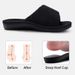 Bebealy Women Slippers Corduroy Bedroom Shoes With Arch Support Velcro Adjustable Women Cotton Slippers House Slippers For Women_vogvips.com