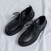 Suitable For All Seasons New Summer British Style Black Casual Leather Men's Business Formal Large Toe Work Trend Shoes_vogvips.com