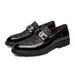 Plus Size Autumn Shiny Leather British Style Trendy Formal Business Casual Hairstylist Men's Shoes_vogvips.com