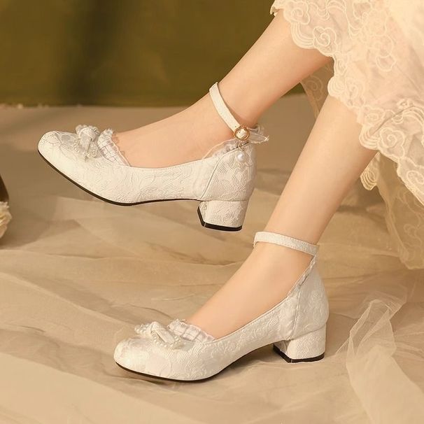 New Chinese-style Retro High-heeled Traditional Chinese Fashion Hanfu Ancient-style Cheongsam Shoes, Mary Jane Shoes_vogvips.com
