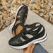 Summer New Thick-Soled Hollow Breathable Sports Plus Size Women's Solid Color Closed-Toe Sandals_vogvips.com