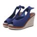 Women’s Shoes Spring And Summer New Roman Style Wedge Heel Women's Sandals Fish Mouth Back Strap Women's Shoes Foreign Trade Large Size Sandals Flat_vogvips.com