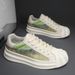 Cold-adhesive Printed Hollow Niche Ice Silk Breathable Board Broadcast Seashell Head Catwalk Work Shoes_vogvips.com