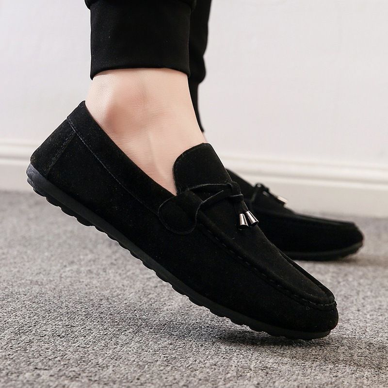 Men’s Shoes Men's Moccasins Slip On Shoes Trendy Slip On Shoes For Men All Match Lazy Shoes Casual Korean Style Hot Sale_vogvips.com
