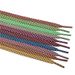 Flat Tri-color Long Striped Polyester Shoelaces 7mm Wide_vogvips.com