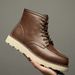 Madden Men's Shoes American Retro Tooling Boots High-top Leather Short Boots Medium-top Martin Boots_vogvips.com