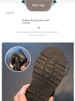 Children's Thin Spring & Fall Cut Out Flats High-Top Boots_vogvips.com