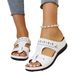 plus-size Summer New Wedge Heel Slippers, Open-toe Fish Mouth Sandals, Women's Shoes In_vogvips.com
