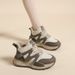 High Top Sports For Women's New Autumn Winter Plush Two Cotton Shoes, Lightweight And Shock-Absorbing Running Gump_vogvips.com