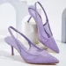 Handmade Sparkle Stiletto Sandals Pointed Toe Heels With Ankle Strap Open Back Evening Shoes In Ultra Fiber Leather For_vogvips.com
