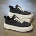 Men's 2026 Summer Korean Version Versatile Soft Sole Leather Non-Slip Casual White Sneakers For Male Students_vogvips.com