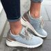 New Casual Women's Sports Shoes, Lace Up, Burnt Flower, Thick Sole, Large Single Shoe_vogvips.com