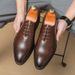 Luxury Men Leather Shoes High Quality Men's Fashion Oxford Wedding Men Dress Shoes Man 2025 Gentleman Office Shoes For Men_vogvips.com