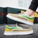 Dropshipping Men Loafers Comfortable Canvas Sneakers 2024 Slip On New Casual Shoes Sneakers Male Chunky Vulcanized Sneakers Men_vogvips.com