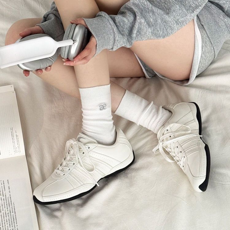 Genuine Leather Slim-waisted Ballet Classic German Training Shoes For Women, 2026 Spring New Versatile Yoga Shoes,_vogvips.com