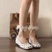 Flat, Niche Grandma Shoes, Shiny Mary Jane Women's Shoes, Children's Style, Design Sense, Evening Breeze, One Foot, Shallow Opening Single Shoe_vogvips.com