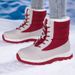 Foreign Trade Plus Size Boots For Women, Fleece-Lined, Thickened, Sub-Zero Cold-Proof, Thick Sole, Waterproof, Non-Slip,_vogvips.com