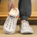 Winter Men Slippers Warm Furry Slippers Soft Indoor Bedroom Cotton Shoes EVA Fluff Slides Casual Comfortable Plush Clogs 38-45_vogvips.com