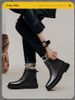 Large Size Martin Boots Style High Top Tooling Boots Men's Shoes Cotton Platform Boots_vogvips.com