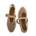 2024 Cross-Border Trade Mesh Rhinestone One-Strap Shallow Mouth Sandals Round Toe Mary Jane Flat Ballet Shoes For Women_vogvips.com