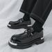 British Big Head Derby Shoes Men's Breathable Thick Soled Tall Casual Leather Shoes Suit Cowboy Business Formal Wedding Shoes_vogvips.com