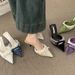 French Temperament Bag Head Half Slippers Women Wear Spring And Summer New Lace Lace Skirt Beautiful High Heels Women_vogvips.com