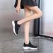 Flying Woven Women's Shoes Student Sports Running Casual Shoes Breathable Height-increasing Shoes_vogvips.com